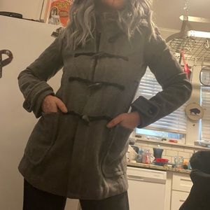 🖐75% Wool pea coat